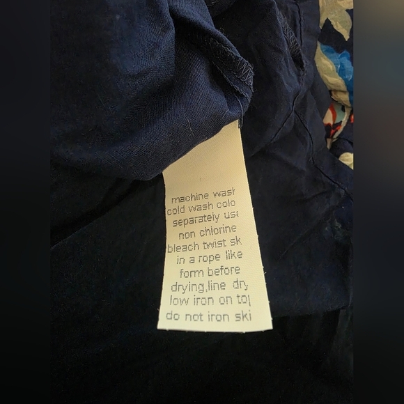 Woman Within Blue/Pink Floral Tired Boho Sleveless Maxi Dress, Women Size 26 - Picture 10 of 10